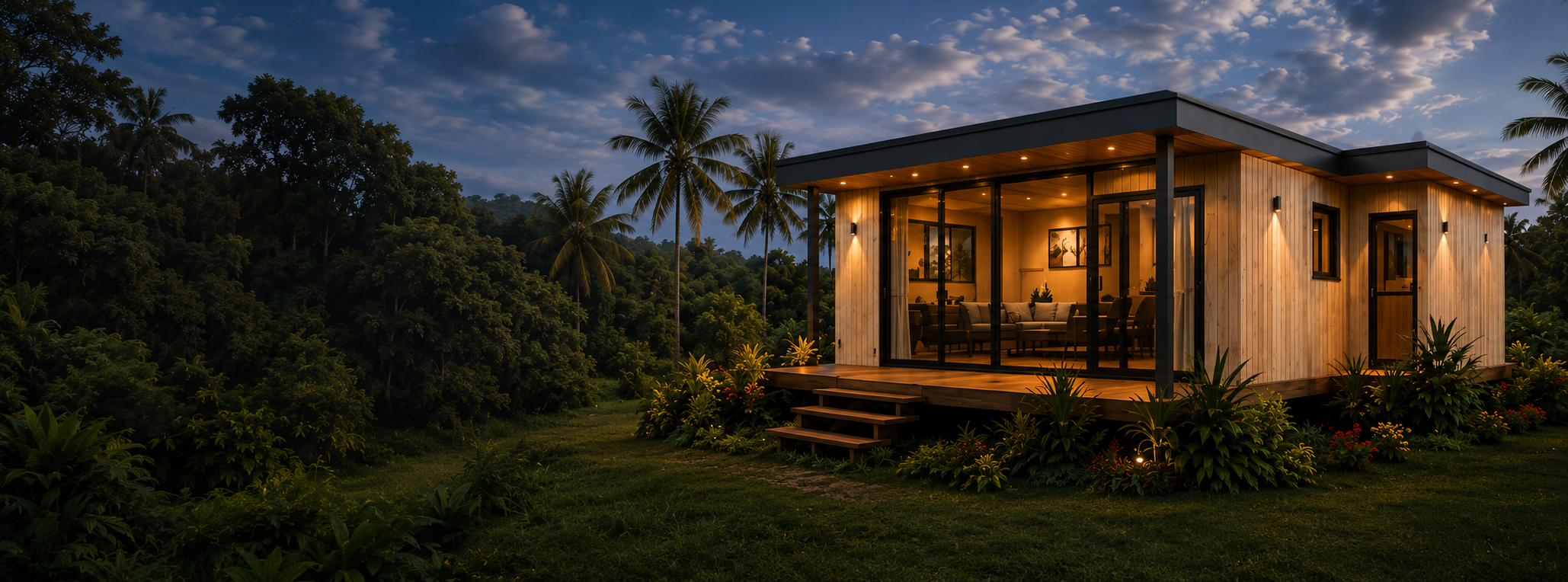 Maison modulaire tropicale