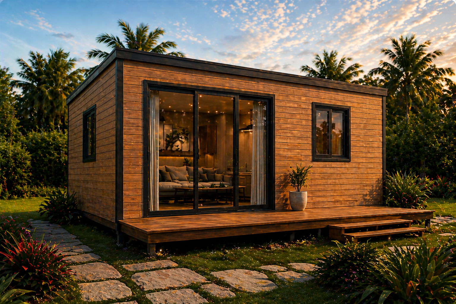 Version Éco — maison 20m² panneau sandwich